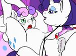  blue_eyes cub cunnilingus cutie_mark duo equine eye_contact female feral friendship_is_magic fur green_eyes hair horn horse incest lesbian licking mammal my_little_pony open_mouth oral oral_sex pony purple_hair pussy pussy_juice rarity_(mlp) saliva sex sibling sisters sweetie_belle_(mlp) tongue two_tone_hair unicorn vaginal vulapa white_fur youn young 