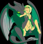  anthrofied astrid balls black_body blonde_hair breast_fondling breasts bubble_kitten17 claws dragon duo eyes_closed female fondling green_e hair how_to_train_your_dragon human human_on_anthro interspecies kissing male mammal night_fury nude penetration penis scalie sex spread_legs spreading straight toothless vaginal vaginal_penetration wings yes 