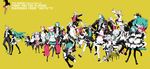  6+girls 7th_dragon 7th_dragon_(series) 7th_dragon_2020 7th_dragon_2020-ii absurdres animal_ears apron blush butler cat_ears character_request formal glasses gloves highres long_hair maid maid_headdress miwa_shirou multiple_boys multiple_girls short_hair tail thighhighs 