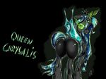  butt changeling crown fangs female feral friendship_is_magic horn invalid_tag looking_at_viewer midnightstargazer my_little_pony presenting queen_chrysalis_(mlp) wings 