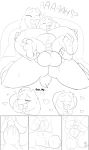  age_difference anal anal_orgasm anal_penetration anthro anus asriel_dreemurr balls bed big_dom_small_sub black_and_white boss_monster bovid caprine cub cum cum_in_ass cum_inflation cum_inside dickgirl dickgirl/male eyes_closed fuf gaping gaping_anus goat humanoid_penis inflation intersex intersex/male male mammal monochrome mother mother_and_son parent penetration penis simple_background size_difference sketch son tongue tongue_out toriel undertale video_games white_background young 