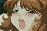  ane_to_boin animated animated_gif blush breasts brown_hair erect_nipples hanamaru_momoko huge_breasts lactation large_breasts lowres nipples open_mouth 