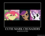  apple_bloom_(mlp) cute cutie_mark cutie_mark_crusaders_(mlp) equine female feral friendship_is_magic hair horn horse motivational_poster my_little_pony pegasus pony scootaloo_(mlp) sweetie_belle_(mlp) unicorn wings 