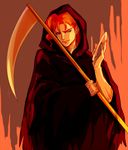  bad_id bad_pixiv_id cloak death_(entity) grim_reaper jojo_no_kimyou_na_bouken kakyouin_noriaki male_focus mask nacoct red_hair scythe solo 