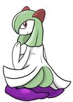  big_butt blush breasts butt female kirlia looking_at_viewer looking_back nintendo pok&#233;mon pok&eacute;mon red_eyes russet_(artist) video_games 