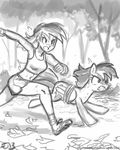  bound cutie_mark equestria_girls equine female friendship_is_magic hair horse human humanized john_joseco mammal monochrome my_little_pony pegasus pony race rainbow_dash_(eg) rainbow_dash_(mlp) rope square_crossover wings 