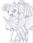  anthro anthrofied equine female friendship_is_magic hair horn horse looking_at_viewer mammal my_little_pony open_mouth pony solo suirano tongue twilight_sparkle_(mlp) unicorn wings 