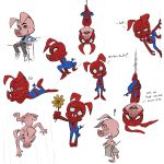  butt costume into_the_spider-verse male mammal marvel mask pig porcine spider-ham_(character) toony 