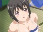  animated animated_gif apron black_hair blush breasts cleavage dishwashing_soap green_eyes kurosaki_natsuki large_breasts lowres megachu! moaning sexually_suggestive short_hair source_request tatami 