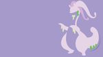  ambiguous_gender dragon goodra nintendo pok&#233;mon pok&eacute;mon purple_background sdmax300 slug solo unknown_artist video_games wallpaper 