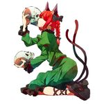  animal_ears cat_ears hirasaka_ine kaenbyou_rin red_hair skull tail touhou 