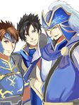  3boys li_dian multiple_boys shin_sangoku_musou yue_jin zhang_liao 