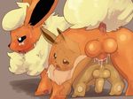  anal anal_penetration anus balls blush dagasi doggystyle eevee eeveelution erection feral feral_on_feral flareon from_behind gay humanoid_penis male nintendo nude open_mouth penetration penis plain_background pok&#233;mon pok&eacute;mon sex tears uncut video_games 