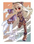  animal_ears blonde_hair borrowed_character exice-zero full_body hakoniwa_tsuka long_hair original red_eyes solo thighhighs very_long_hair 