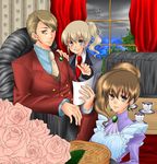  2girls artist_request bird family multiple_girls seagull umineko_no_naku_koro_ni ushiromiya_jessica ushiromiya_krauss ushiromiya_natsuhi 