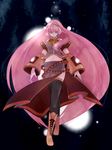  ayaki_(pixiv_23156) bad_id bad_pixiv_id boots green_eyes headset long_hair megurine_luka pink_hair solo thighhighs very_long_hair vocaloid 