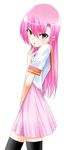  hayate_no_gotoku! katsura_hinagiku pink_hair school_uniform serafuku solo thighhighs zettai_ryouiki 