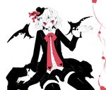  formal remilia_scarlet shiina_aya short_hair solo thighhighs touhou 