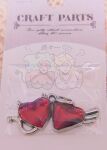  2girls angel angel_wings blonde_hair breasts colored_skin commentary_request demon_girl demon_horns demon_tail grey_hair halo highres horns lanlan808me large_breasts medium_breasts multiple_girls panty_&amp;_stocking_with_garterbelt panty_(psg) red_skin scanty_(psg) tail wings 