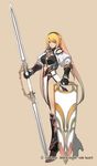  copyright_request fantasy long_hair shield solo sword weapon yoshizumi_kazuyuki 