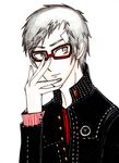  atlus clothes fanart glasses highres male male_focus persona sanada sanada_akihiko 