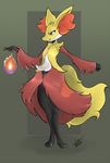  delphox female fennec fire fox fur mammal nintendo orange_eyes pok&#233;mon pok&eacute;mon solo squiby-327 video_games yellow_fur 