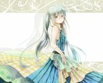  bad_id bad_pixiv_id dress green_eyes green_hair hatsune_miku long_hair nonoharak solo twintails vocaloid 