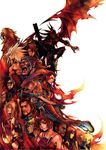  azul_the_cerulean barret_wallace cait_sith cid_highwind cloud_strife dirge_of_cerberus_final_fantasy_vii everyone final_fantasy final_fantasy_vii highres hojo lucrecia_crescent nero_the_sable nomura_tetsuya official_art reeve_tuesti rosso_the_crimson shalua_rui shelke_the_transparent tifa_lockhart vincent_valentine weiss_the_immaculate yuffie_kisaragi 