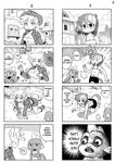  /\/\/\ 2girls 4koma all_fours animal_ears applejack bespectacled bike_shorts boots breasts cleavage closed_eyes comic commentary cowboy_hat crossed_arms dragon english fang flying_sweatdrops freckles furry glasses greyscale hat hat_removed headwear_removed jacket large_breasts looking_at_another meme monochrome motion_lines multiple_4koma multiple_girls musical_note my_little_pony my_little_pony_friendship_is_magic one_eye_closed open_mouth personification rainbow_dash shepherd0821 skirt smile spike_(my_little_pony) sweatdrop tail tank_top whistling wings 