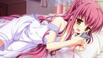  blush game_cg hontani_kanae karumaruka_circle kousaka_yukiha long_hair red_hair saga_planets 