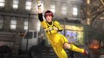  dead_or_alive dead_or_alive_5 football_jersey gloves jersey knee_high_socks kneehighs mila_(dead_or_alive) mila_(doa) official_art red_hair soccer_uniform sportswear visor_hat 