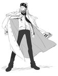  1boy coat_on_shoulders full_body jii kobi male male_focus one_piece solo 