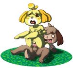  &lt;3 anal animal_crossing anthro anus balls barefoot beige_hair black_nose blonde_hair blue_nose breasts brown_fur brown_hair buckteeth butt buzzlebee canine clothed clothing cum cum_in_ass cum_inside cum_on_leg digby_(animal_crossing) dog erection female fur hair half-dressed hand_on_breasts happy incest isabelle_(animal_crossing) knot male mammal nintendo nude on_top one_eye_closed open_mouth orgasm penis pink_penis plain_background presenting_pussy pussy raised_leg reverse_cowgirl_position sex shadow shiny shirt sibling smile straight teeth tongue tongue_out twincest twins video_games white_background yellow_fur 