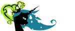  changeling changeling_queen eightysix equine fangs female friendship_is_magic hair horn mammal my_little_pony queen_chrysalis_(mlp) solo unicorn villain villainous 