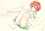  blush crown gloves hoshizora_rin love_live!_school_idol_project panties short_hair socks underwear yuuyu 