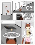  comic english_text eve_(kurapika) eve_cadrey female fox kurapika lab_coat mammal scientist text 
