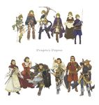  alternate_costume apron arisen_(dragon's_dogma) armor bad_id bad_pixiv_id black_hair boots bow_(weapon) brown_hair bubble_skirt cape crossdressing dagger dragon's_dogma enmaided facial_hair faruode fur_cape fur_collar garrison_cap glasses gloves goatee greaves hat knee_boots knee_pads leg_warmers long_coat maid mask multiple_boys pawn_(dragon's_dogma) quiver rapier reverse_grip shield shorts skirt staff sword waist_apron warhammer weapon 