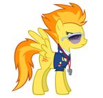  clothing cutie_mark durpy equine eyewear female feral friendship_is_magic fur glasses hair horse mammal my_little_pony orange_hair pegasus pony solo spitfire_(mlp) two_tone_hair whistle wings wonderbolts_(mlp) yellow_fur 