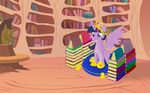  alpha_channel book crown equine female feral friendship_is_magic hair horn horse long_hair mammal my_little_pony pony purple_eyes purple_hair solo twilight_sparkle_(mlp) two_tone_hair winged_unicorn wings xonxt 