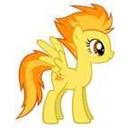  cutie_mark durpy equine female feral friendship_is_magic fur hair horse mammal my_little_pony orange_hair pegasus pony solo spitfire_(mlp) two_tone_hair wings wonderbolts_(mlp) yellow_fur 