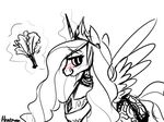  female feral friendship_is_magic hair hentman horn horse mammal mane my_little_pony pony princess_celestia_(mlp) smile solo winged_unicorn wings 
