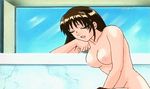  a_forbidden_time animated animated_gif breasts brown_hair eyes_closed heavy_breathing izumi_saki lowres nipples 