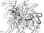 equine female feral friendship_is_magic hair hentman horn horse mammal mane my_little_pony pony princess_cadance_(mlp) queen_chrysalis_(mlp) winged_unicorn wings 