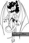  black_and_white digitigrade dragon flaccid flaccid_penis foxxfire hair horn long_hair looking_at_viewer male monochrome nude penis pinup plain_background pose scalie smile solo western western_dragon white_background wings 