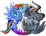  2013 cloud cutie_mark equine eyes_closed eyes_vlosed falleninthedark female feral friendship_is_magic hair horse lightning mammal multi-colored_hair my_little_pony pegasus pony rainbow rainbow_dash_(mlp) rainbow_hair solo wings yin_yang 