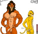  after_sex anthro anthrofied balls biceps blodne_hair butthurt cum disney duo erection eye_scar feline fur furronika gay hair intersex lion long_hair looking_at_viewer male mammal mane muscles nipples nude open_mouth pain pecs penis plain_background presenting pussy rape_face scar scar_(the_lion_king) sheath shiny simba smile spread_legs spreading the_lion_king vein 