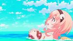  2girls animated animated_gif breast_grab breasts choujigen_game_neptune compa grabbing multiple_girls neptune_(series) peashy pish 