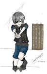  00s 2013 ciel_phantomhive crossacademy22 gun kuroshitsuji shorts weapon 