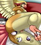  3_toes 4_fingers anal anal_beads anal_penetration anthro anthrofied avian barefoot beak big big_breasts big_butt bird blush breasts butt claws eyelashes feathers female foot_focus grasp green_eyes hand_on_breasts hand_on_chest hindpaw juice looking_at_viewer lying milf mother nightfaux nintendo on_side parent paws penetration pidgeot pok&#233;ball pok&#233;mon pok&#233;morph pok&eacute;ball pok&eacute;mon prehensile_feet presenting presenting_hindquarters presenting_pussy pussy pussy_juice raised_arm raised_leg sex_toy shadow shiny soles solo toe_claws toes toy ultraball video_games white_claws wings 
