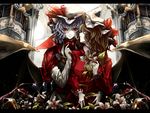  2girls akihira_fujinohara flandre_scarlet remilia_scarlet touhou 